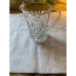 Vintage Glass Pitcher Creamer Pancake Syrup Markos Heritage Inn Port Orange